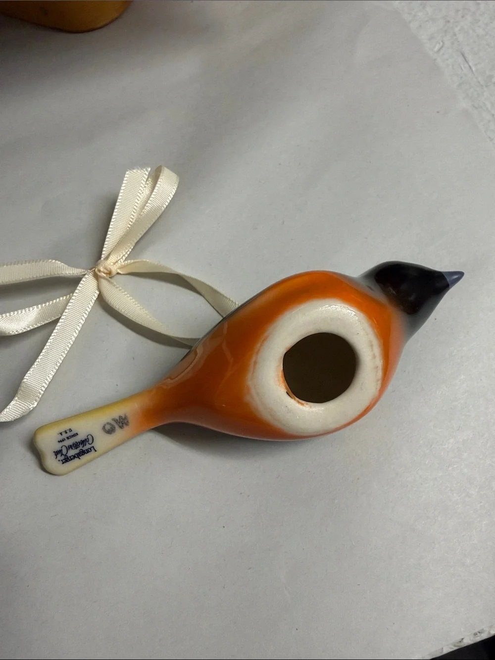 Longaberger Collectors Club Backyard Bird Oriel Black & Orange ornament for Tree